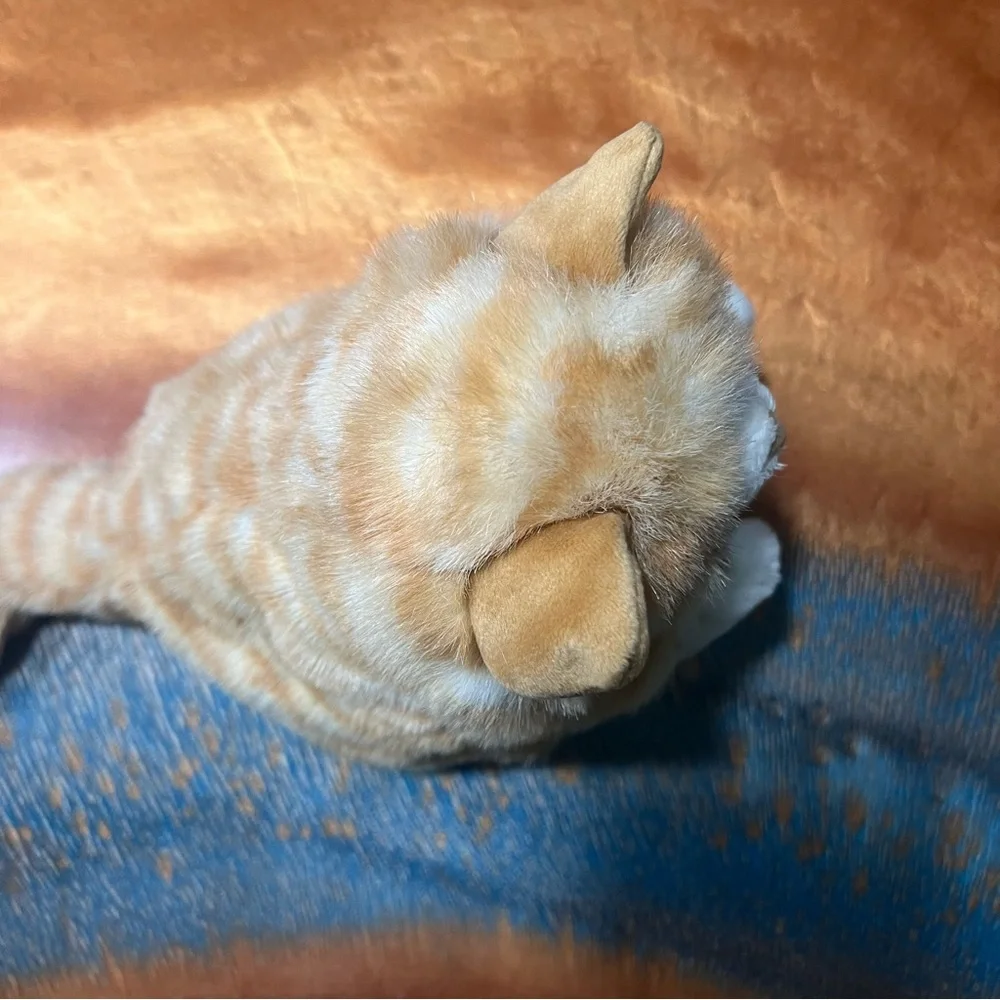 Folkmanis Orange Tabby Cat puppet plush learning sensory toy